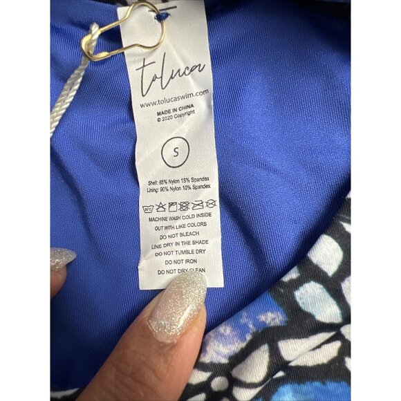 NWT Toluca Nicola Midi One Piece Swimsuit Adonis Size S - Picture 4 of 6